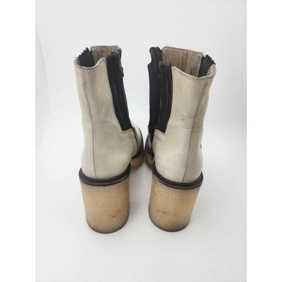 Free people Boots white James chunky Womens 8.5 gorpcore y2k style lagenlook - Picture 3 of 10
